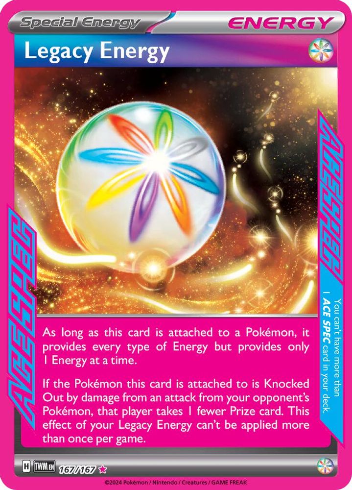 Legacy Energy - [  167/167 ] - ACE SPEC Rare - Pokemon SV06 Twilight Masquerade