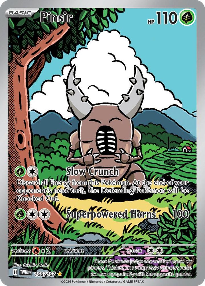 Pinsir - [  168/167 ] - Illustration Rare - Pokemon SV06 Twilight Masquerade