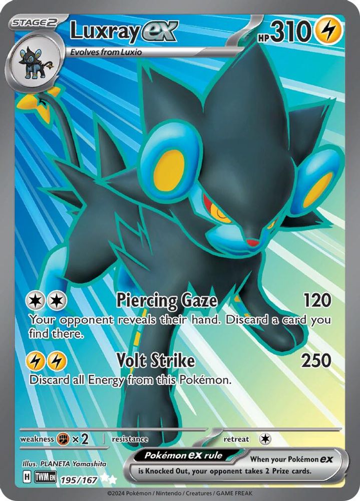 Luxray ex - [  195/167 ] - Ultra Rare - Pokemon SV06 Twilight Masquerade