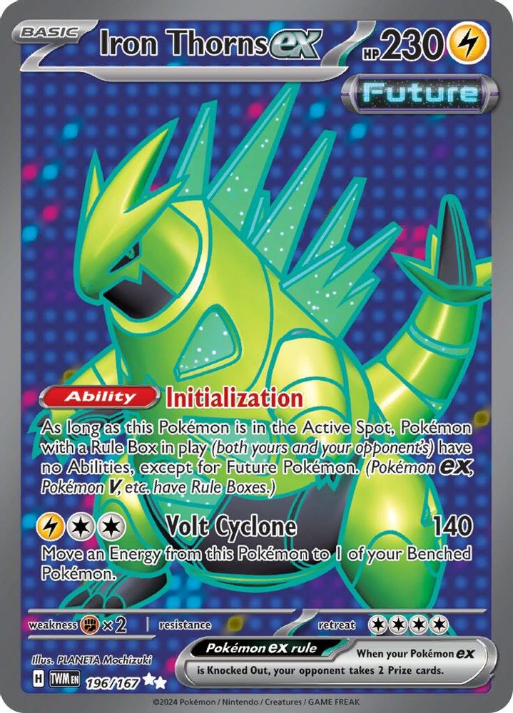 Iron Thorns ex - [  196/167 ] - Ultra Rare - Pokemon SV06 Twilight Masquerade