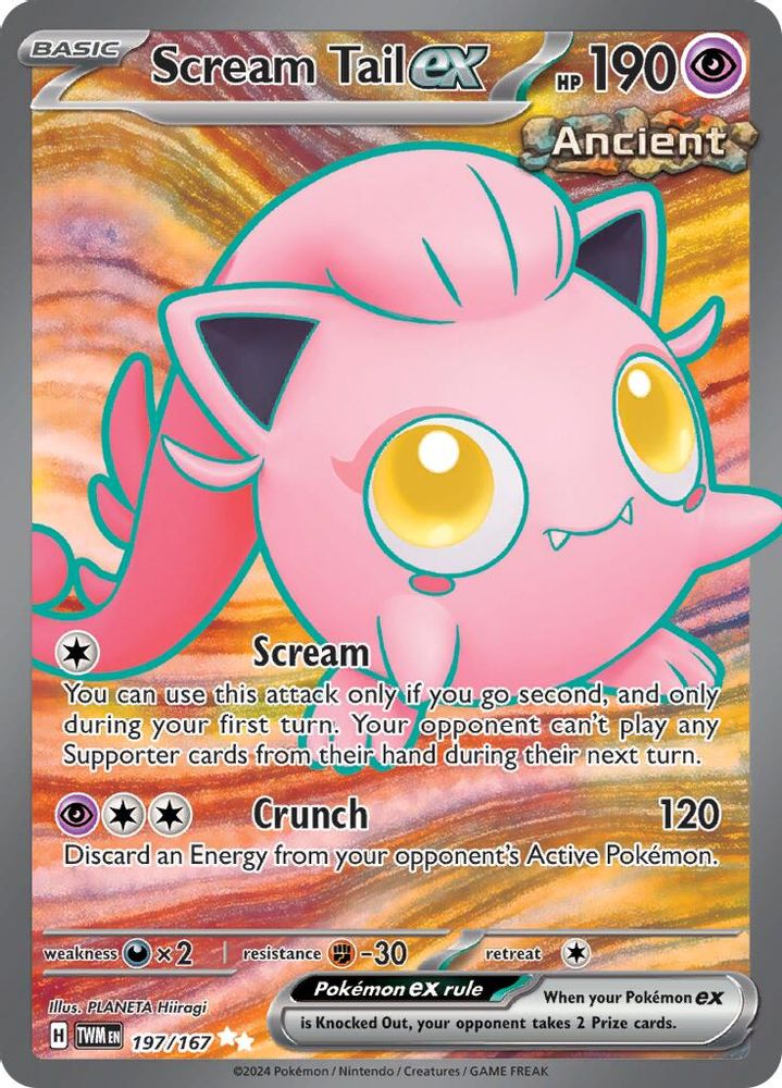 Scream Tail ex - [  197/167 ] - Ultra Rare - Pokemon SV06 Twilight Masquerade