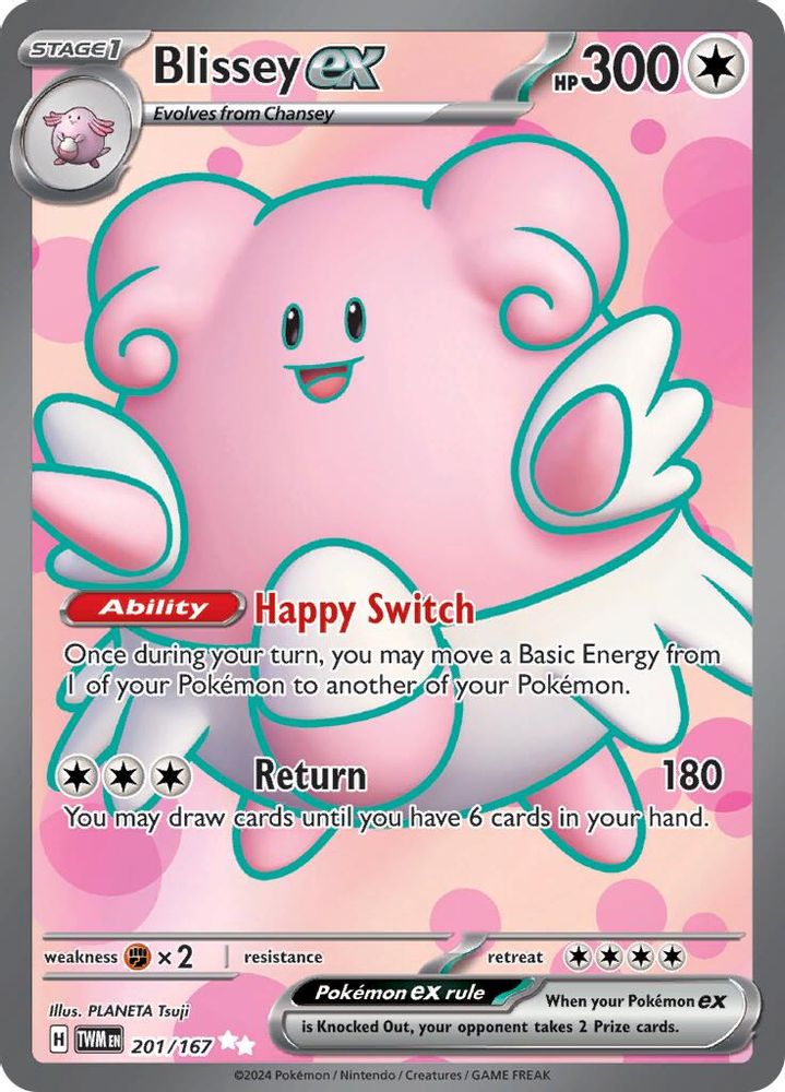 Blissey ex - [  201/167 ] - Ultra Rare - Pokemon SV06 Twilight Masquerade
