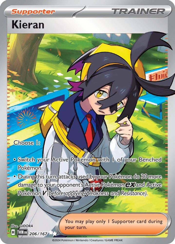 Kieran - [  206/167 ] - Ultra Rare - Pokemon SV06 Twilight Masquerade