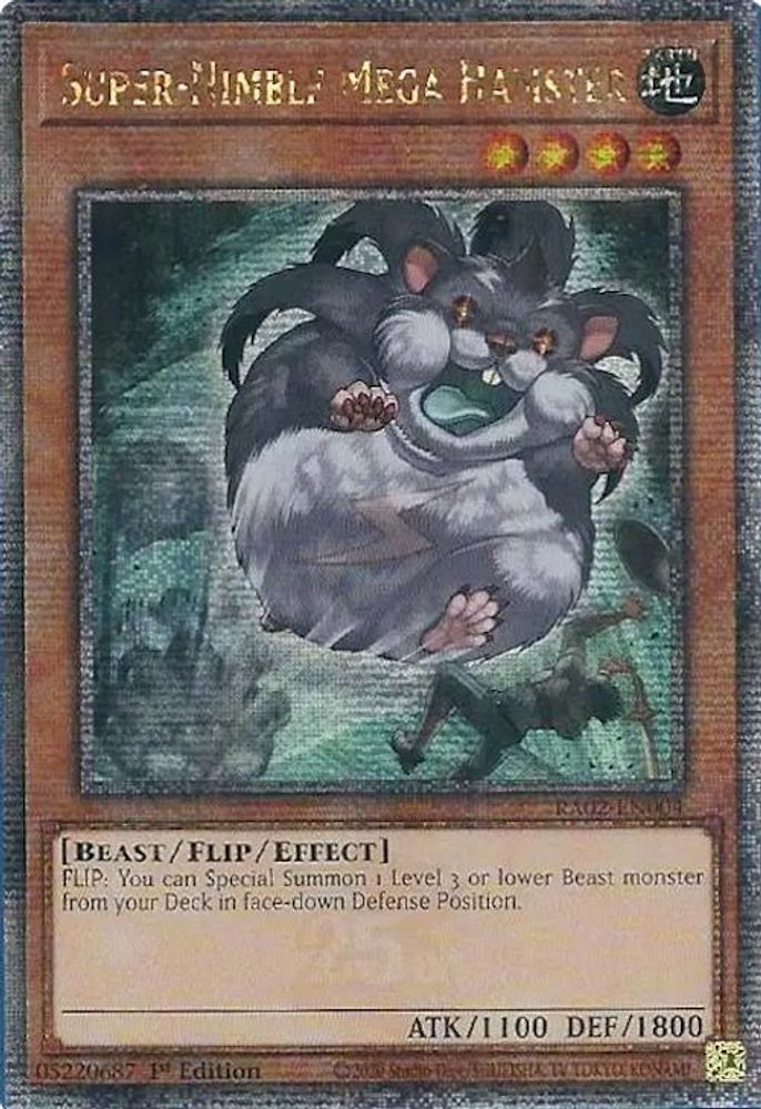 [QUARTER CENTURY] Super-Nimble Mega Hamster (Quarter Century Secret Rare) - (RA02-EN004) - 1st Edition
