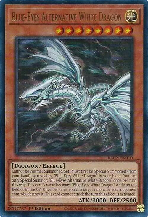 [ULTRA RARE] Blue-Eyes Alternative White Dragon - RA02-EN010 - 1st Edition