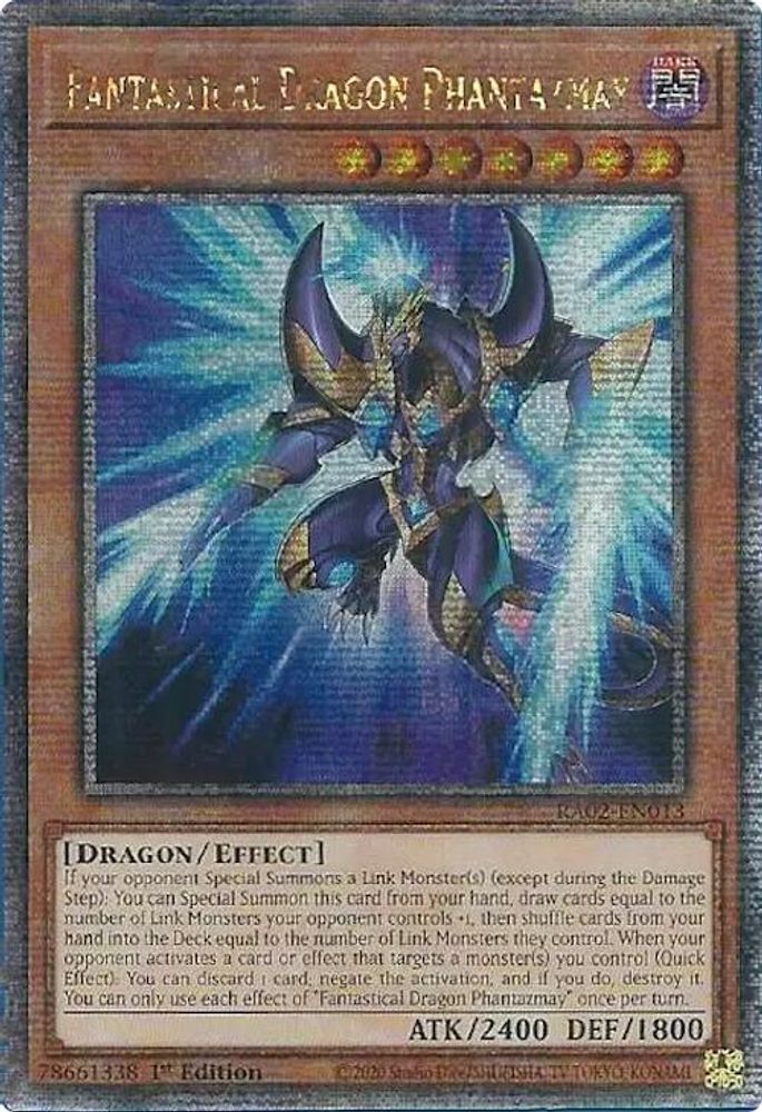 [QUARTER CENTURY] Fantastical Dragon Phantazmay (Alternate Art) (Quarter Century Secret Rare) - (RA02-EN013) - 1st Edition