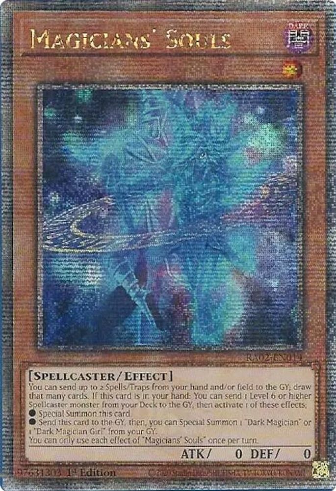 [QUARTER CENTURY] Magicians' Souls (Quarter Century Secret Rare) - (RA02-EN014) - 1st Edition