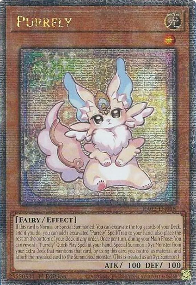 [QUARTER CENTURY] Purrely (Quarter Century Secret Rare) - (RA02-EN018) - 1st Edition