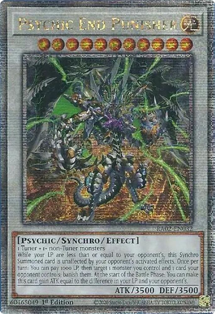 [QUARTER CENTURY] Psychic End Punisher (Quarter Century Secret Rare) - (RA02-EN032) - 1st Edition