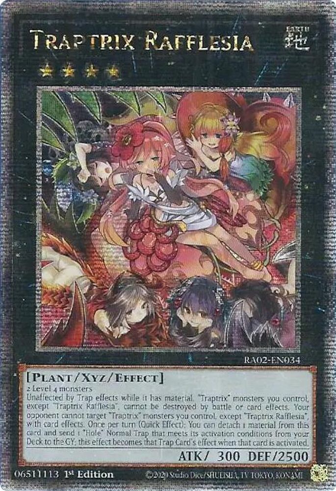 [QUARTER CENTURY] Traptrix Rafflesia (Quarter Century Secret Rare) - (RA02-EN034) - 1st Edition