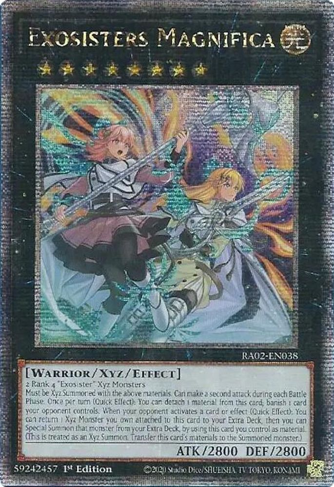 [QUARTER CENTURY] Exosisters Magnifica (Quarter Century Secret Rare) - (RA02-EN038) - 1st Edition