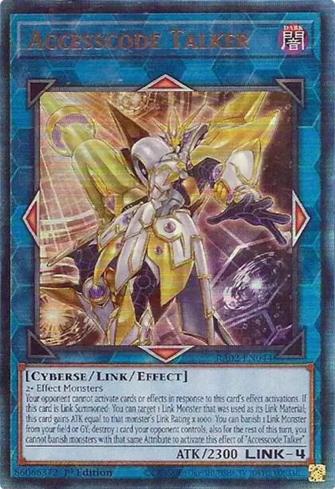 Accesscode Talker (PUR) - (RA02-EN044) - Prismatic Ultimate Rare 1st Edition