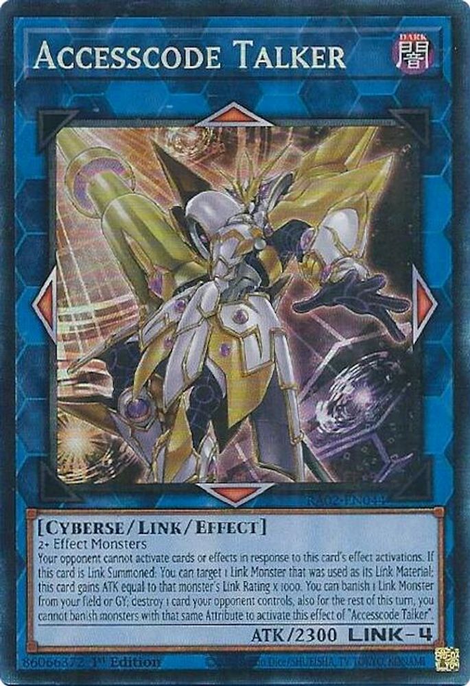 Accesscode Talker (PCR) - (RA02-EN044) - Prismatic Collector's Rare 1st Edition