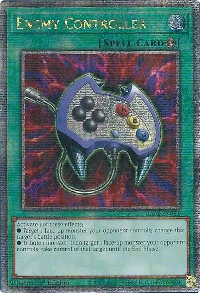 [QUARTER CENTURY] Enemy Controller (Quarter Century Secret Rare) - (RA02-EN051) - 1st Edition
