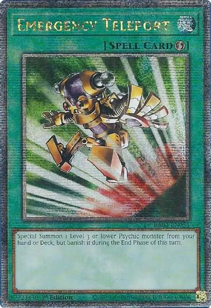 [QUARTER CENTURY] Emergency Teleport (Quarter Century Secret Rare) - (RA02-EN053) - 1st Edition
