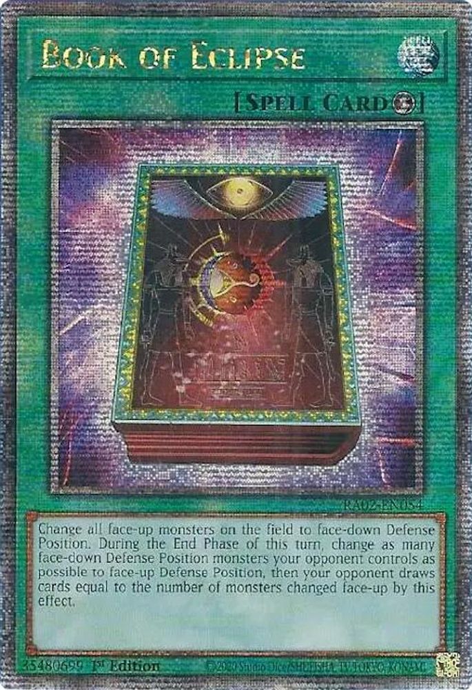 [QUARTER CENTURY] Book of Eclipse (Quarter Century Secret Rare) - (RA02-EN054) - 1st Edition