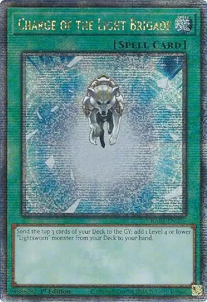 [QUARTER CENTURY] Charge of the Light Brigade (Quarter Century Secret Rare) - (RA02-EN055) - 1st Edition