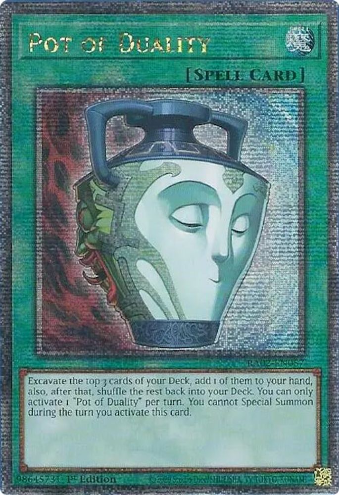 [QUARTER CENTURY] Pot of Duality (Quarter Century Secret Rare) - (RA02-EN057) - 1st Edition