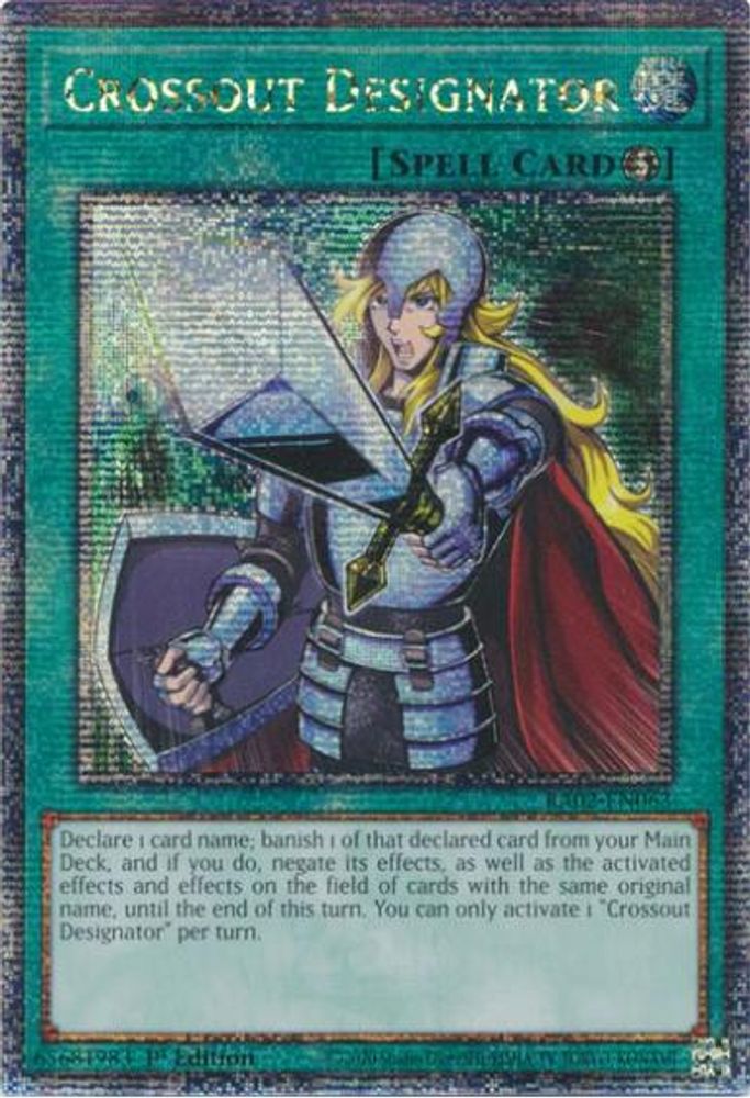 [QUARTER CENTURY] Crossout Designator (Quarter Century Secret Rare) - (RA02-EN063) - 1st Edition