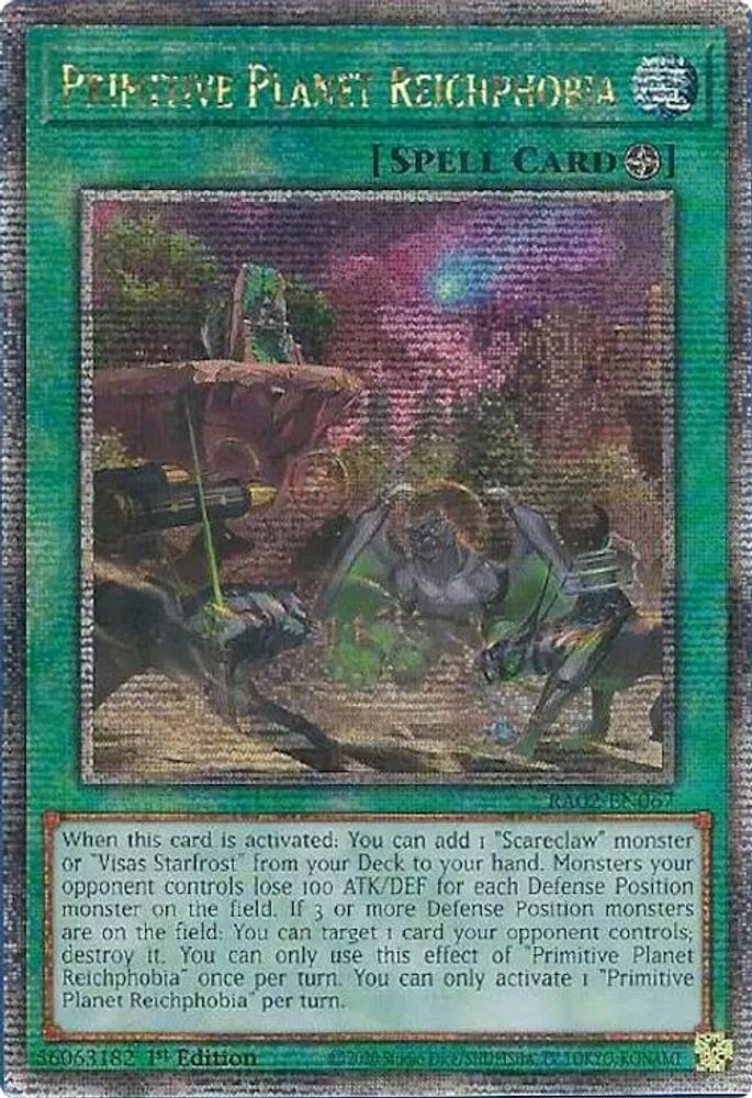 [QUARTER CENTURY] Primitive Planet Reichphobia (Quarter Century Secret Rare) - (RA02-EN067) - 1st Edition