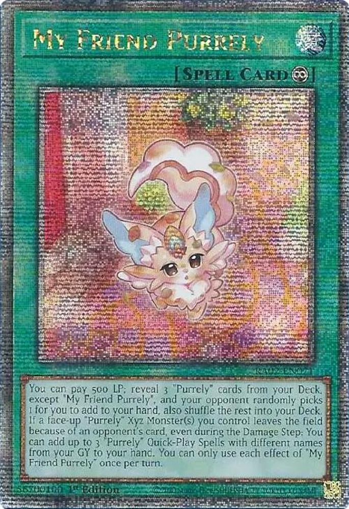 [QUARTER CENTURY] My Friend Purrely (Quarter Century Secret Rare) - (RA02-EN071) - 1st Edition
