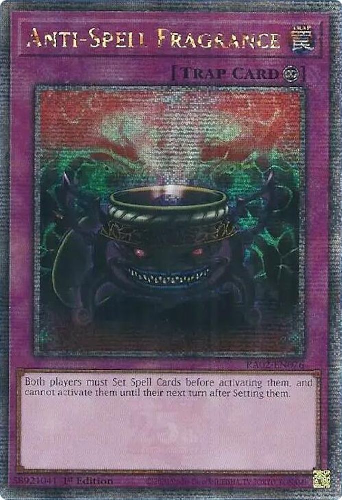 [QUARTER CENTURY] Anti-Spell Fragrance (Quarter Century Secret Rare) - (RA02-EN076) - 1st Edition