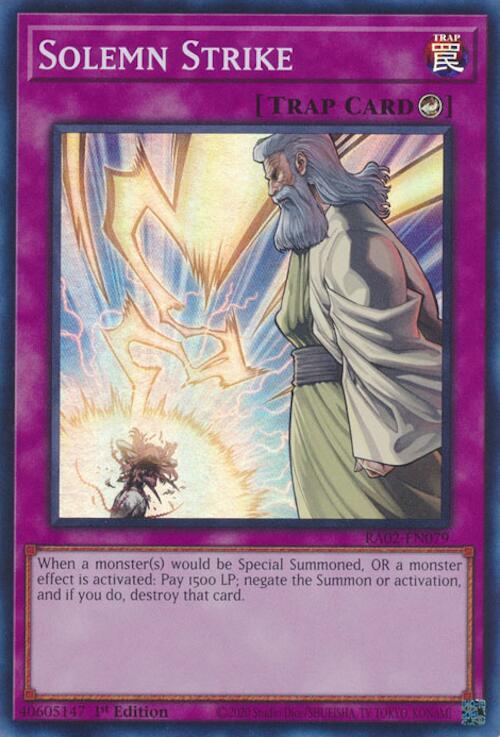 [PLATINUM] Solemn Strike - RA02-EN079 - 1st Edition