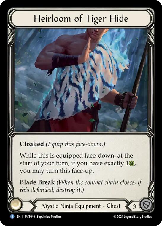 COLD FOIL Heirloom of Tiger Hide - MST049 - R - Part the Mistveil
