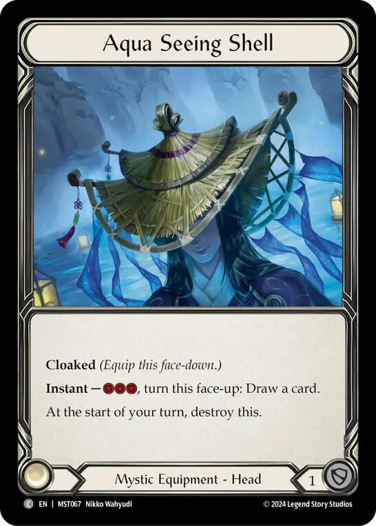 COLD FOIL Aqua Seeing Shell - MST067 - C - Part the Mistveil