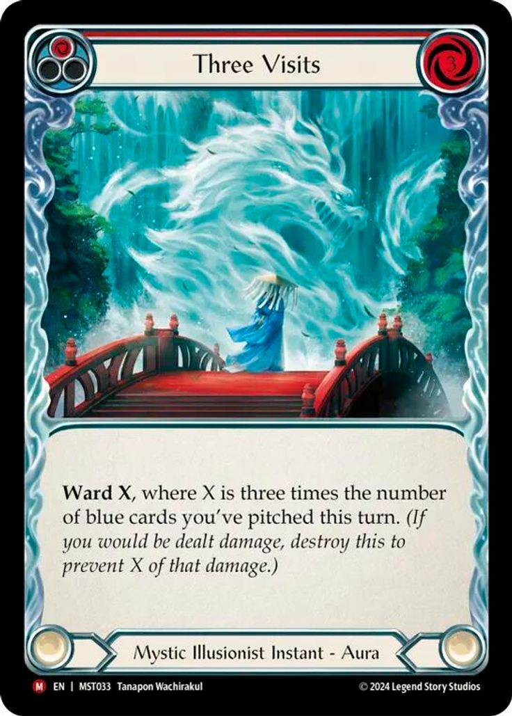 RAINBOW FOIL Three Visits - MST033 - Majestic - Part the Mistveil