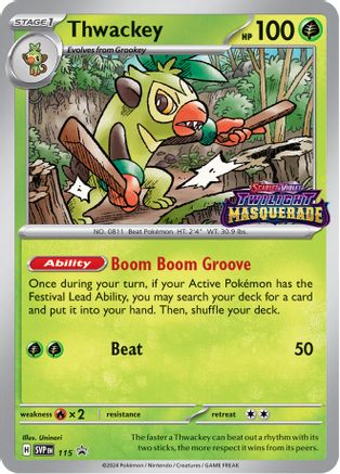 Thwackey - SVP 115 - Pokemon SV Scarlet & Violet Promo