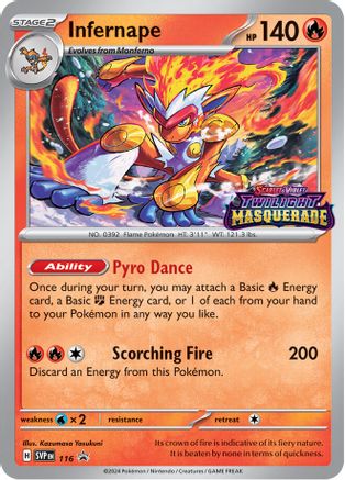 Infernape - SVP 116 - Pokemon SV Scarlet & Violet Promo