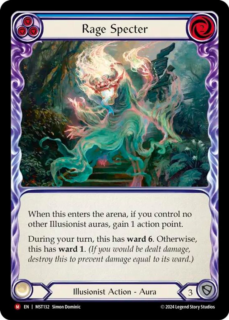 RAINBOW FOIL Rage Specter - MST132 - Majestic - Part the Mistveil