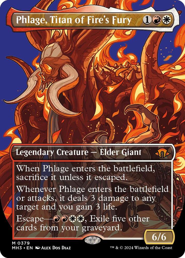 BORDERLESS Phlage, Titan of Fire's Fury - Mythic Modern Horizons 3