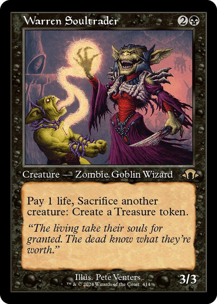 RETRO FRAME Warren Soultrader - #414- Rare Modern Horizons 3