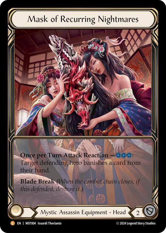 EXTENDED ART COLD FOIL Mask of Recurring Nightmares - MST004 - Legendary - Part the Mistveil