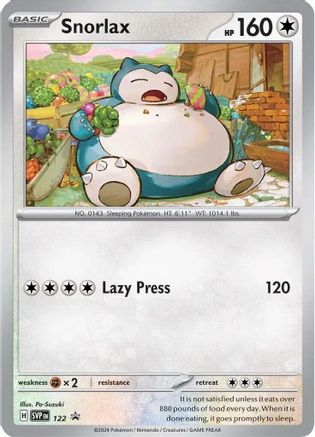 Snorlax - SVP 122 - Pokemon SV Scarlet & Violet Promo