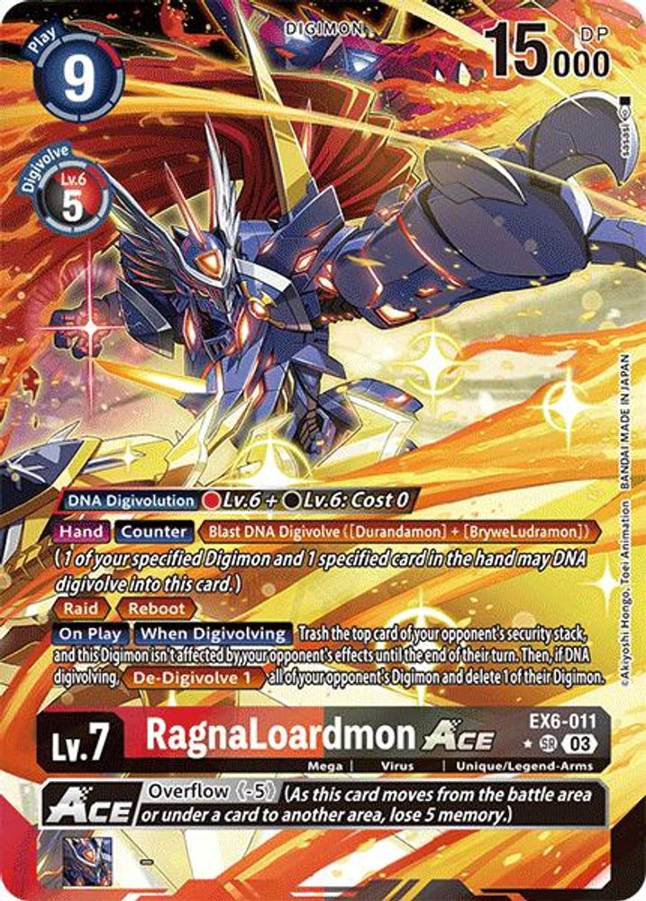RagnaLoardmon ACE (Alternate Art) (EX6-011) SR★ - Digimon Infernal Ascension