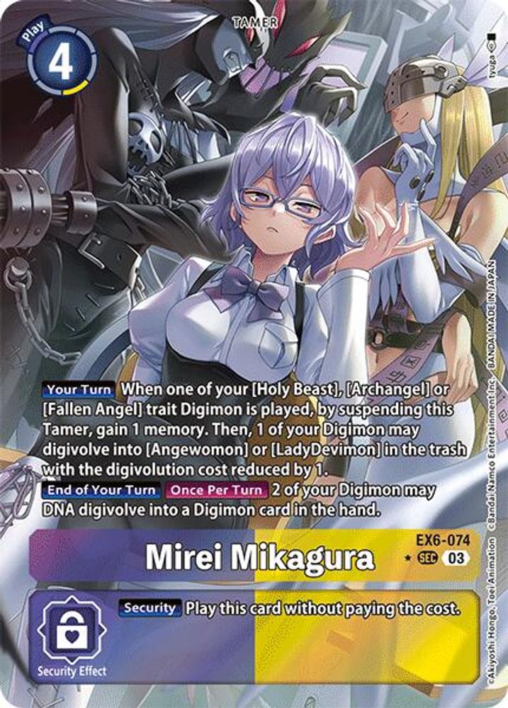 Mirei Mikagura (Alternate Art) (EX6-074) SEC★ - Digimon Infernal Ascension