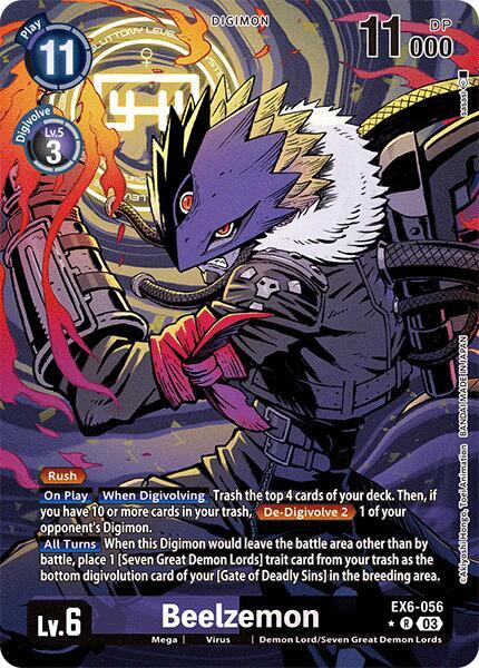 ALTERNATE ART Beelzemon EX6-056 - R Infernal Ascension