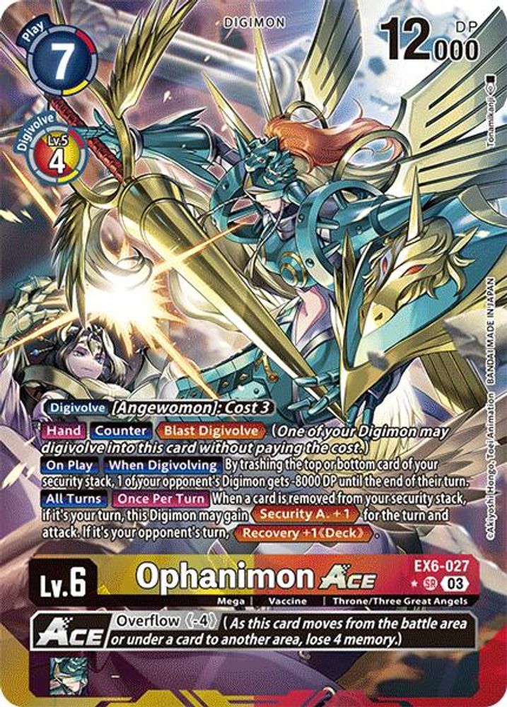 Ophanimon ACE (Alternate Art) (EX6-027) SR★ - Digimon Infernal Ascension