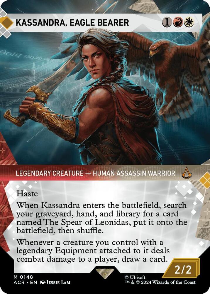 FOIL SHOWCASE Kassandra, Eagle Bearer - #148 - Mythic Universes Beyond: Assassin's Creed
