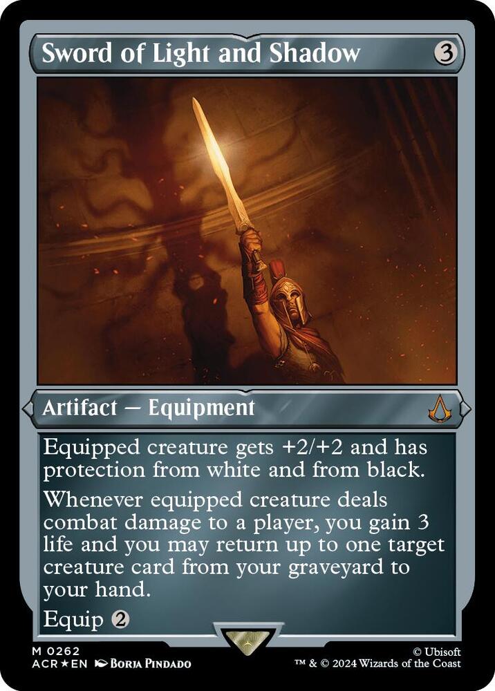 ETCHED FOIL Sword of Light and Shadow - #262 - Mythic Universes Beyond: Assassin's Creed