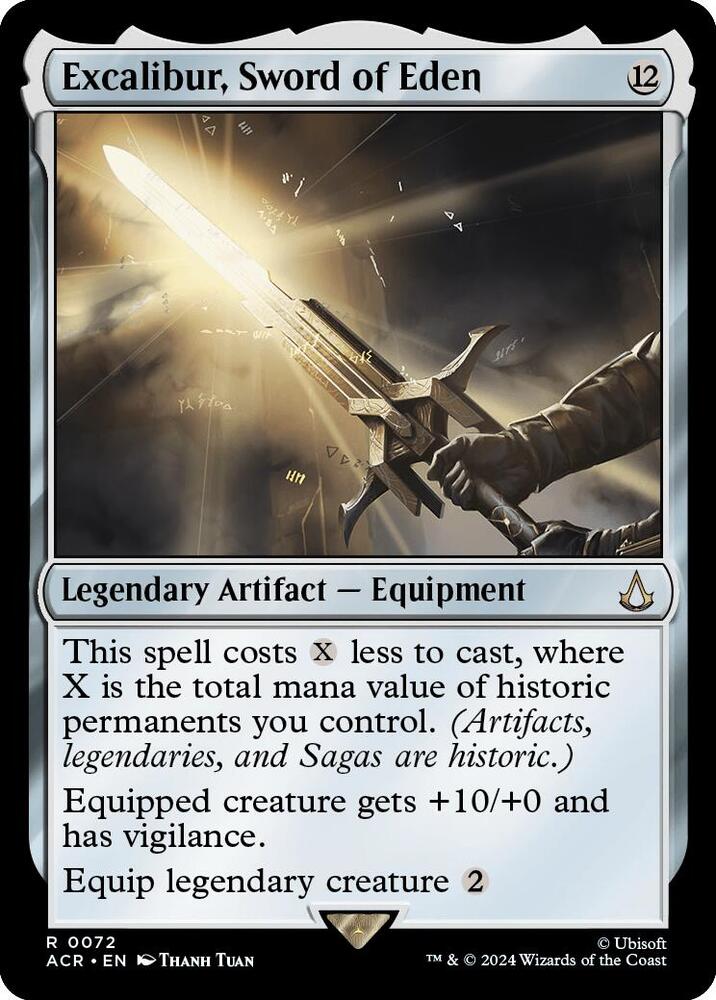 FOIL Excalibur, Sword of Eden - #72 - Rare Universes Beyond: Assassin's Creed