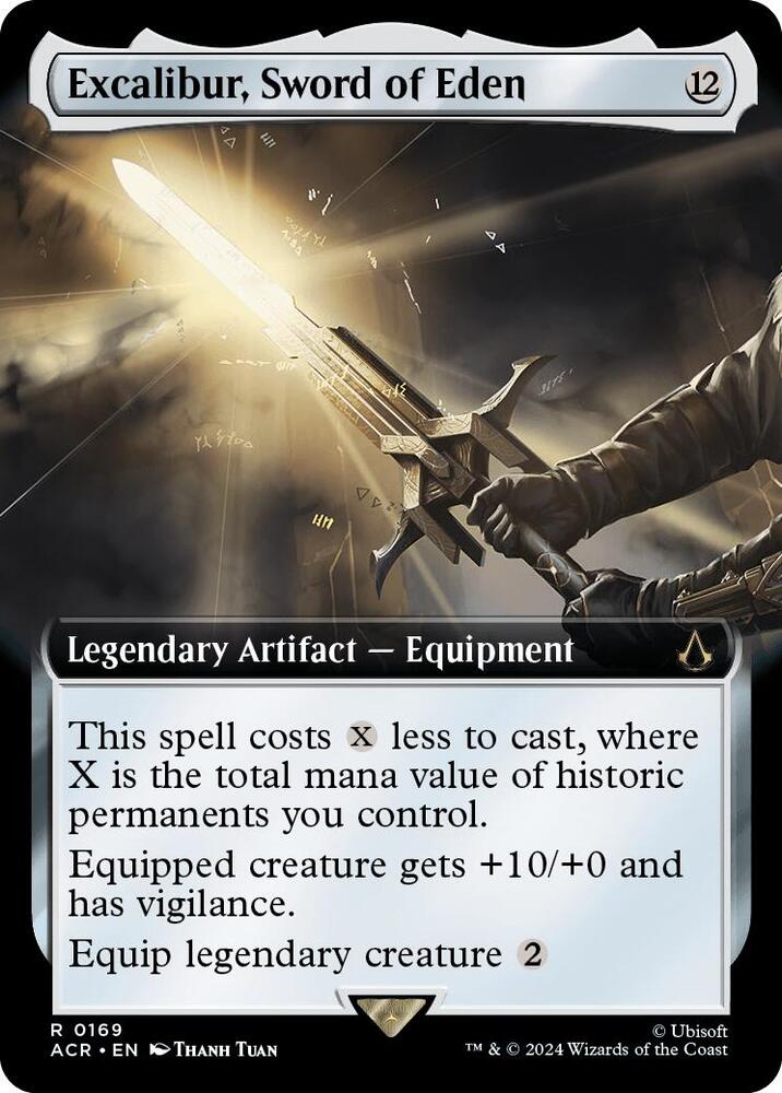 FOIL EXTENDED Excalibur, Sword of Eden - #169 - Rare Universes Beyond: Assassin's Creed