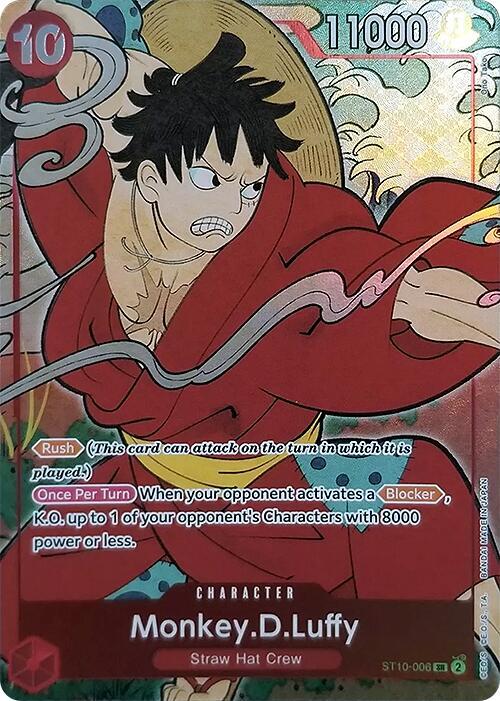Monkey.D.Luffy - ST01-006 - Alternate Art SR - English 1st Anniversary Set Promo