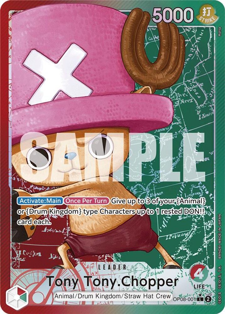 [ALTERNATE ART] Tony Tony.Chopper (001) (OP08-001) Leader - One Piece Two Legends