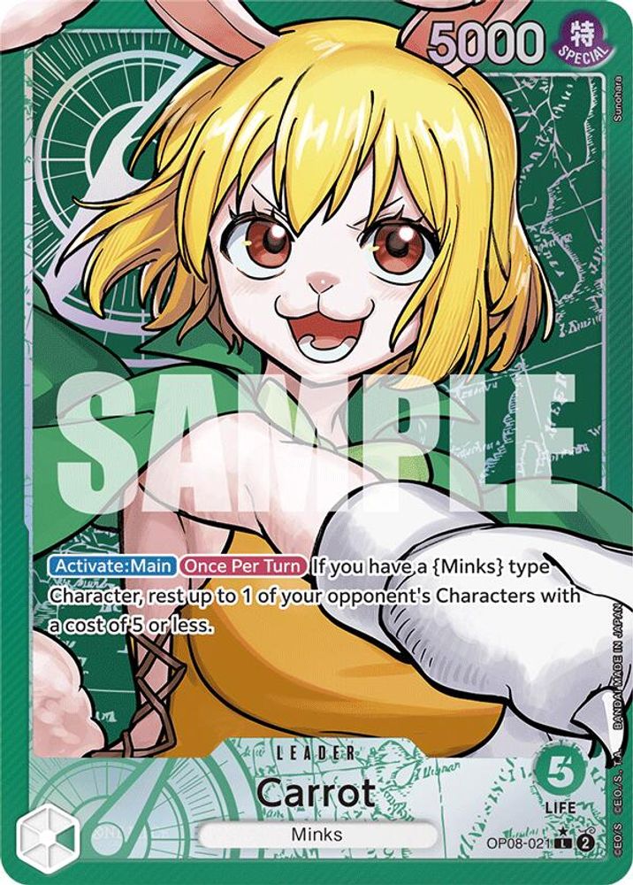 [ALTERNATE ART] Carrot (021) (OP08-021) Leader - One Piece Two Legends