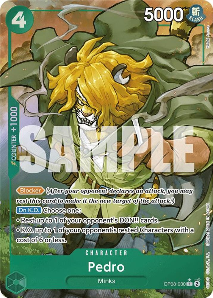 [ALTERNATE ART] Pedro (OP08-030) Rare - One Piece Two Legends