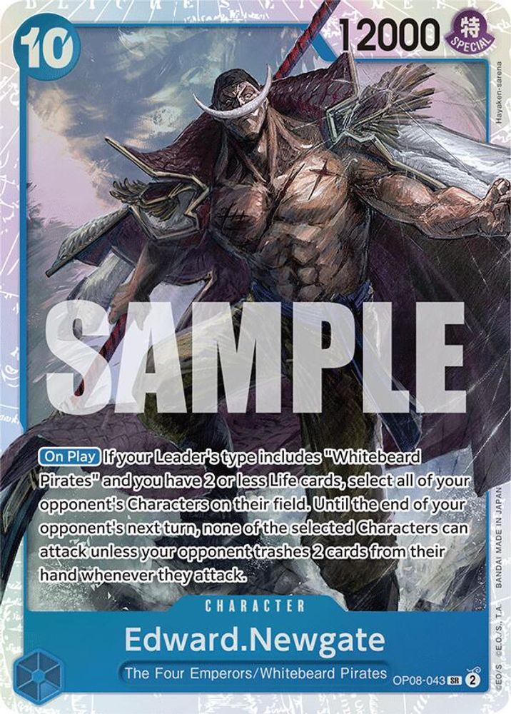 Edward.Newgate (OP08-043) Super Rare - One Piece Two Legends